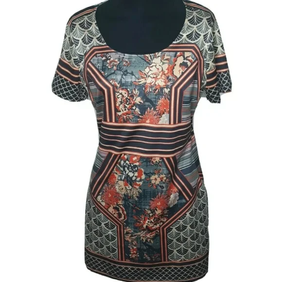 Forever 21 Abstract Print Bodycon Dress Si… - Picture 3 of 11